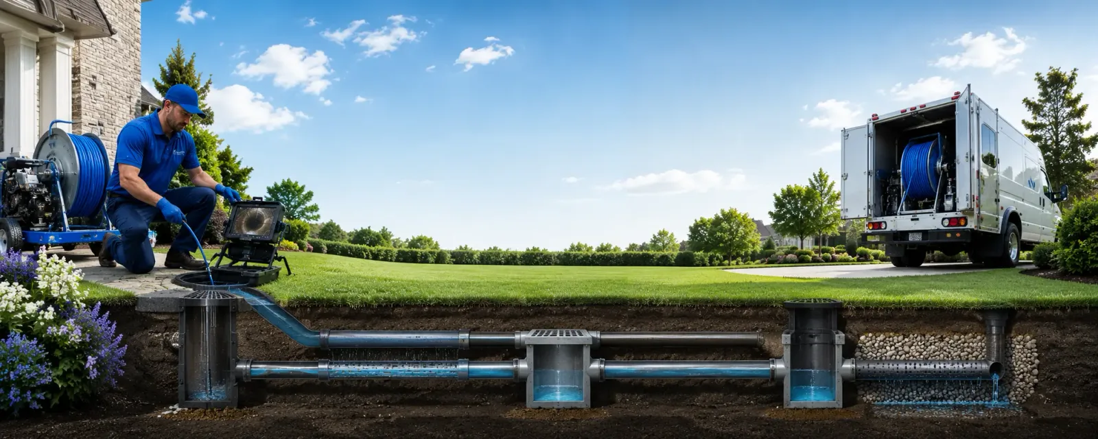 Outdoor drain cleaning information for Pandora, OH